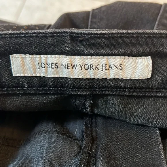 Jones New York Jeans - Beautiful Black Pants - Lexington Straight - Size 12 - Picture 8 of 16